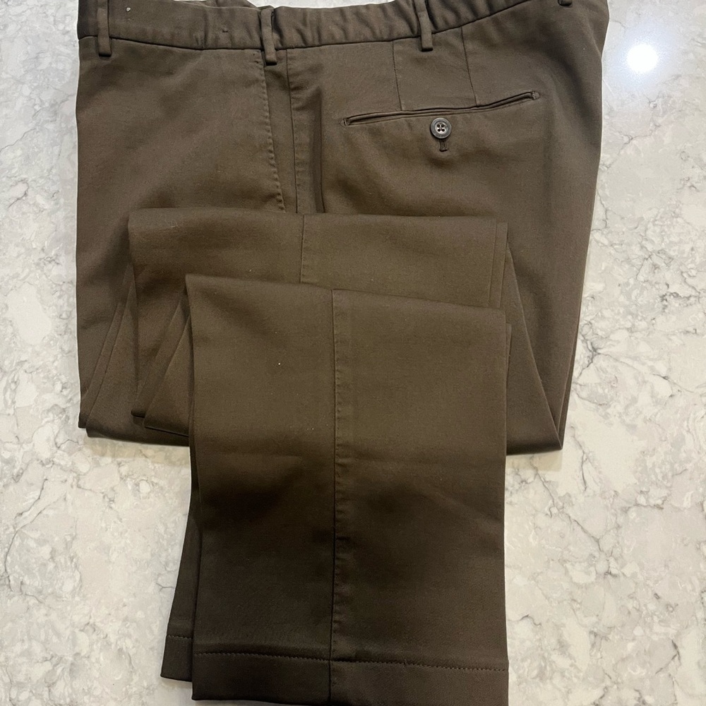 Pt01 Men’s Tobacco Brown Cotton Pants